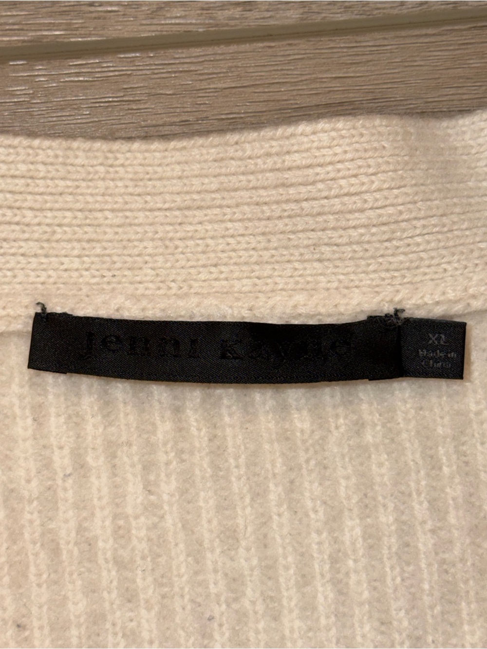 $445 Jenni Kayne Cropped Cashmere Cocoon Cardigan XL oversized boxy - Picture 3 of 9